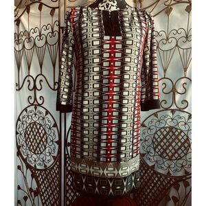 Laundry By Shelli Segal Los Angeles Women's Pullover 3/4 Sleeve Dress Size Large